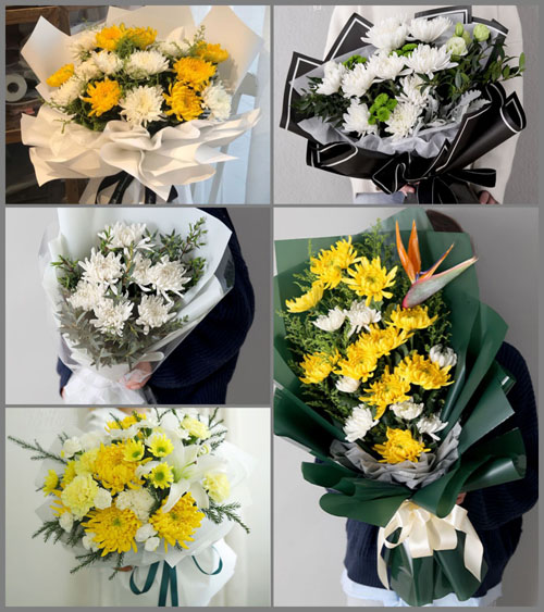 山东青岛莱西市店埠镇西南阁村白事花束代送